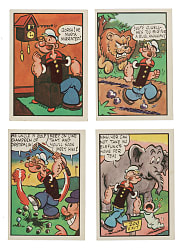 1959 Chix Confectionery "Popeye" Near-Complete Set (49/50)