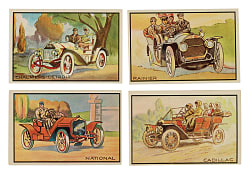 1953 Bowman "Antique Autos" Complete Set (48) Plus 35 Duplicates