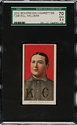 1909-1911 T206 White Border Bill Hallman SGC EX+ 70 - Sovereign 350 Back