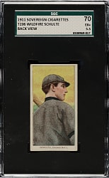 1909-1911 T206 White Border Wildfire Schulte Back View SGC EX+ 70 - Sovereign 460 Back