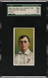 1909-1911 T206 White Border Sherry Magee Portrait SGC EX+ 70 - Sovereign 150 Back