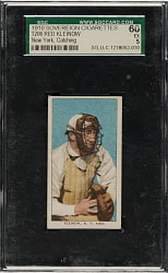 1909-1911 T206 White Border Red Kleinow New York, Catching SGC EX 60 - Sovereign 350 Back