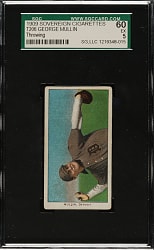 1909-1911 T206 White Border George Mullin Throwing SGC EX 60 - Sovereign 150 Back