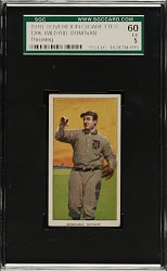 1909-1911 T206 White Border Wild Bill Donovan Throwing SGC EX 60 - Sovereign 350 Back