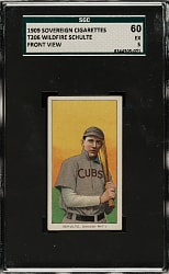 1909-1911 T206 White Border Wildfire Schulte Front View SGC EX 60 - Sovereign 150 Back