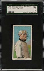 1909-1911 T206 White Border Mike Powers SGC EX 60 - Sovereign 150 Back