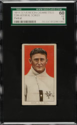 1909-1911 T206 White Border Admiral Schlei Portrait SGC EX 60 - Sovereign 460 Back