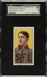 1909-1911 T206 White Border Harry Howell Portrait SGC EX 60 - Sovereign 350 Back