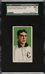 1909-1911 T206 White Border Bunk Congalton SGC EX 60 - Sovereign 350 Back