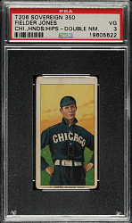 1909-1911 T206 White Border Fielder Jones Hands At Hips PSA VG 3 - Sovereign 350 Back - Name On Top and Bottom!