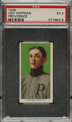 1909-1911 T206 White Border Izzy Hoffman PSA EX 5 - Sovereign 350 Back - 1 of 2 - Highest Graded!