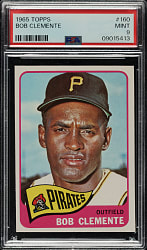 1965 Topps #160 Roberto Clemente PSA MINT 9 - Highest Graded!