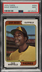 1974 Topps #456 Dave Winfield Rookie PSA MINT 9