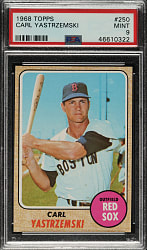 1968 Topps #250 Carl Yastrzemski PSA MINT 9