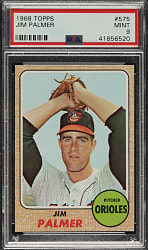 1968 Topps #575 Jim Palmer PSA MINT 9