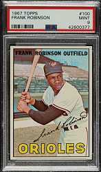 1967 Topps #100 Frank Robinson PSA MINT 9