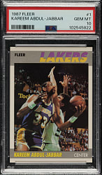 1987-1988 Topps Basketball #1 Kareem Abdul-Jabbar PSA GEM MINT 10
