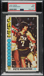 1976-1977 Topps Basketball #60 Pete Maravich PSA MINT 9