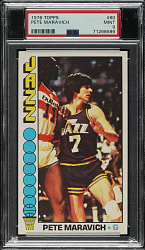 1976-1977 Topps Basketball #60 Pete Maravich PSA MINT 9