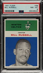 1961-1962 Fleer Basketball #38 Bill Russell PSA NM-MT 8