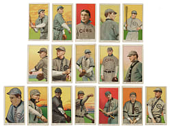 1909-1911 T206 White Border Chicago Cubs Collection (17) Including Two Tolstoi Backs