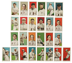 1909-1911 T206 White Border New York Giants Collection (26) Including Merkle Name on Top and Bottom