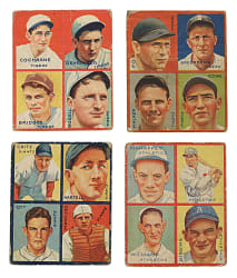 1935 R321 Goudey "4-in-1" Collection (23) Including Jimmie Foxx, Mel Ott, and Hank Greenberg
