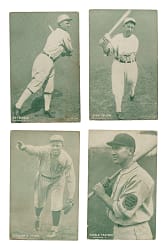 1927 Exhibits Collection (12) Including Schalk, Collins, Grimes, and Traynor