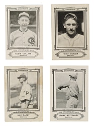 1926 Spalding Champions Collection (4) Including Collins, Bottomley, Cuyler, and Carey