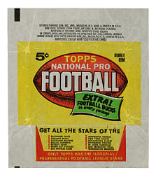 1962 Topps Football Five-Cent Wrapper