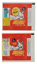 1967 Topps Five-Cent Wrapper Pair