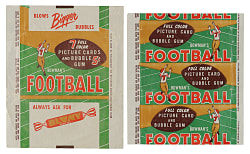 1954 Bowman Football Wrapper Pair