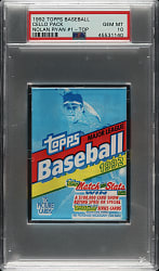 1992 Topps Unopened Cello Pack PSA GEM MINT 10 - Nolan Ryan on Top