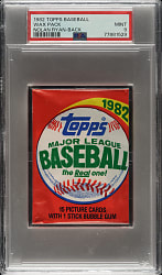 1982 Topps Unopened Wax Pack PSA MINT 9 - Nolan Ryan on Back