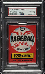 1976 Topps Unopened Wax Pack PSA NM-MT 8 - 15-Cent Variation