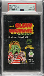 1971 Fleer "Magic Glow Worms and Bed Bugs" Unopened Wax Pack PSA NM-MT 8