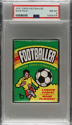 1975 Topps Footballer Unopened Wax Pack PSA NM-MT 8