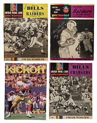 1965 to 1984 Signed American Football League and United States Football League Program Collection (7) Including Lance Alworth and Billy Shaw