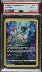 2023 Pokemon Sword & Shield Crown Zenith #GG10 Mew Galarian Gallery Full Art PSA GEM MINT 10