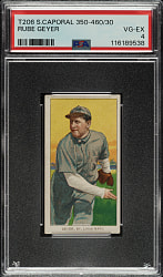 1909-1911 T206 White Border Rube Geyer PSA VG-EX 4