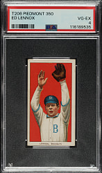 1909-1911 T206 White Border Ed Lennox PSA VG-EX 4