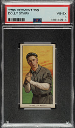 1909-1911 T206 White Border Dolly Stark Southern Leaguer PSA VG-EX 4
