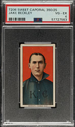 1909-1911 T206 White Border Jake Beckley PSA VG-EX 4