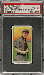 1909-1911 T206 White Border Johnny Evers with Bat, Chicago on Shirt PSA VG-EX 4