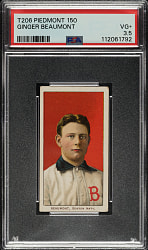 1909-1911 T206 White Border Ginger Beaumont PSA VG+ 3.5