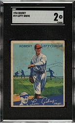 1934 R320 Goudey #19 Lefty Grove SGC GOOD 2