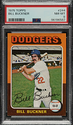 1975 Topps #244 Bill Buckner PSA NM-MT 8
