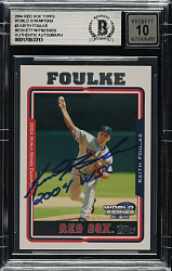 Signed 2004 Topps Boston Red Sox World Series #3 Keith Foulke BGS GEM MINT 10 Signature