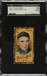 1911 T205 Gold Border Clark Griffith SGC POOR 10 - Polar Bear Back