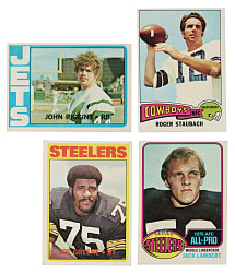 1972 to 1986 Topps and Wonder Bread Football Collection (331) Including 130+ Hall of Famers